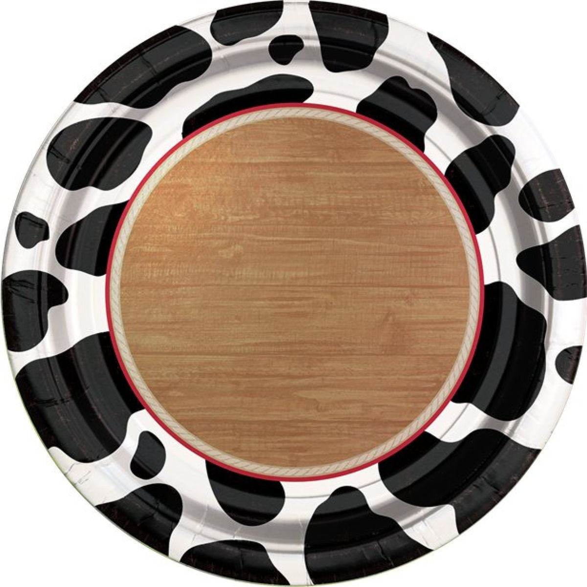 Western Party Dessert Paper Plates - 18cm (8pk)