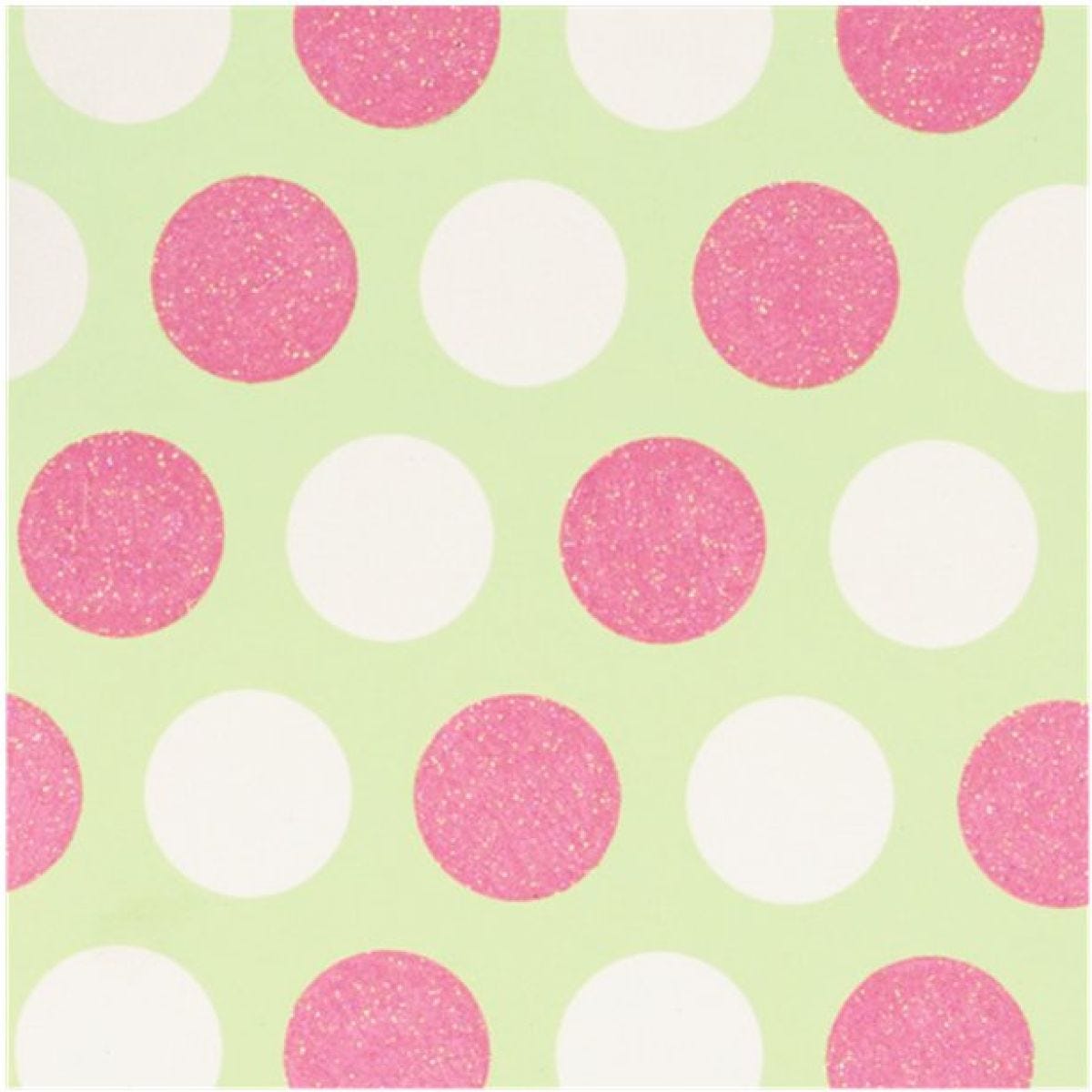 Glitter Pastel Spots Sheet of Gift Wrap - 50cm x 70cm