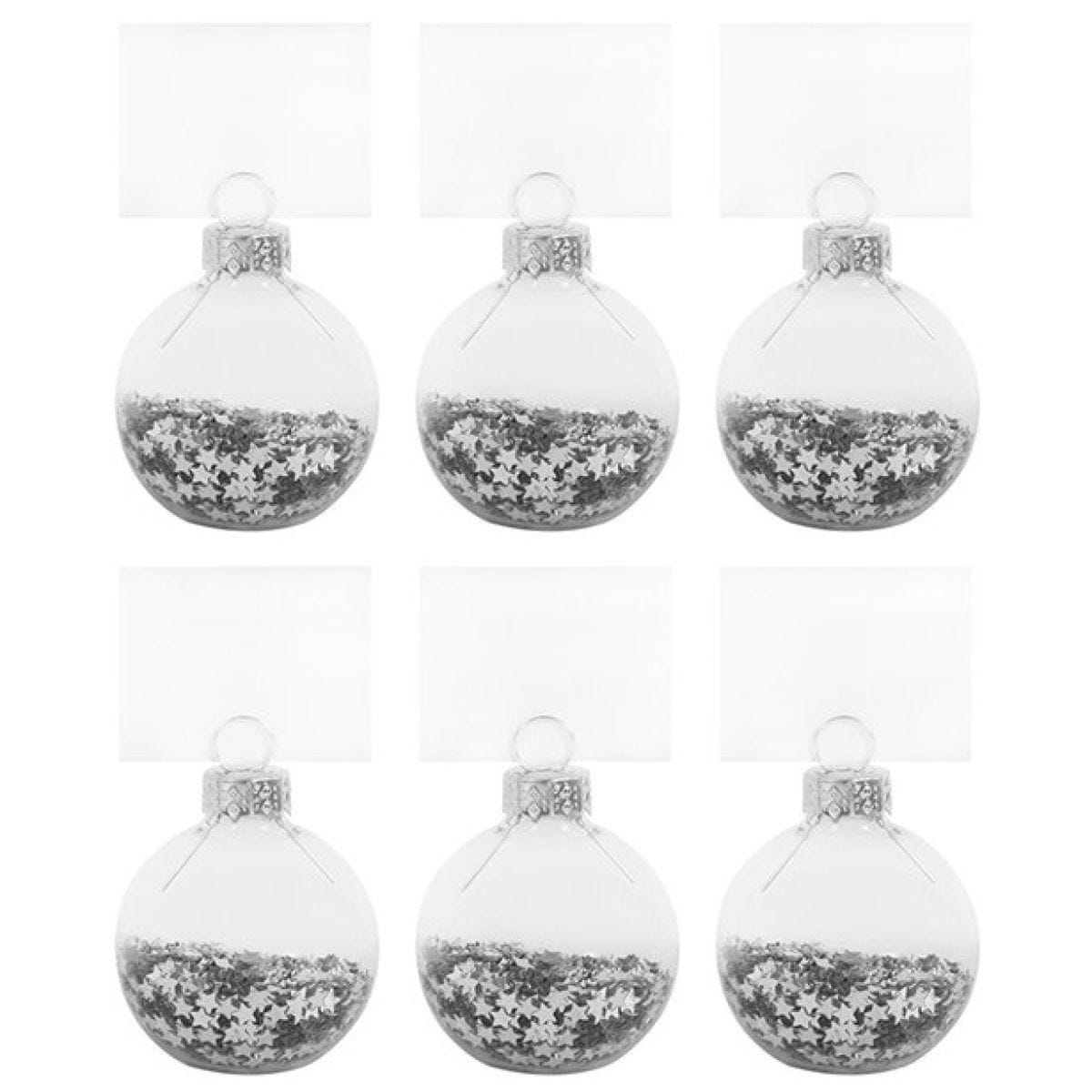 Star Confetti Place Card Holder (6pk)