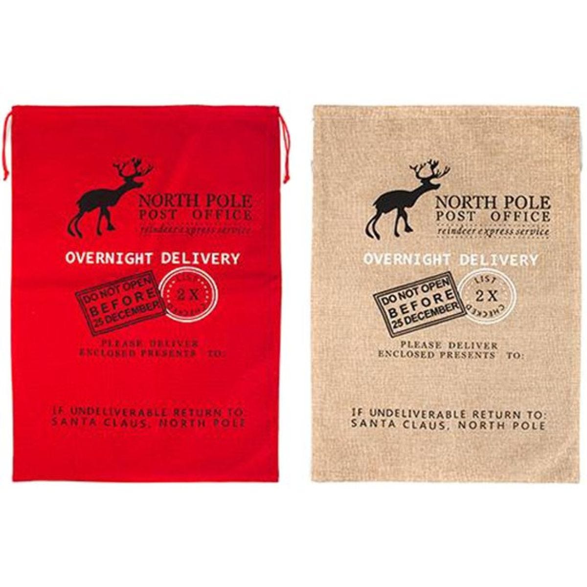 Luxury Printed Jute Sack - 70 x 50cm