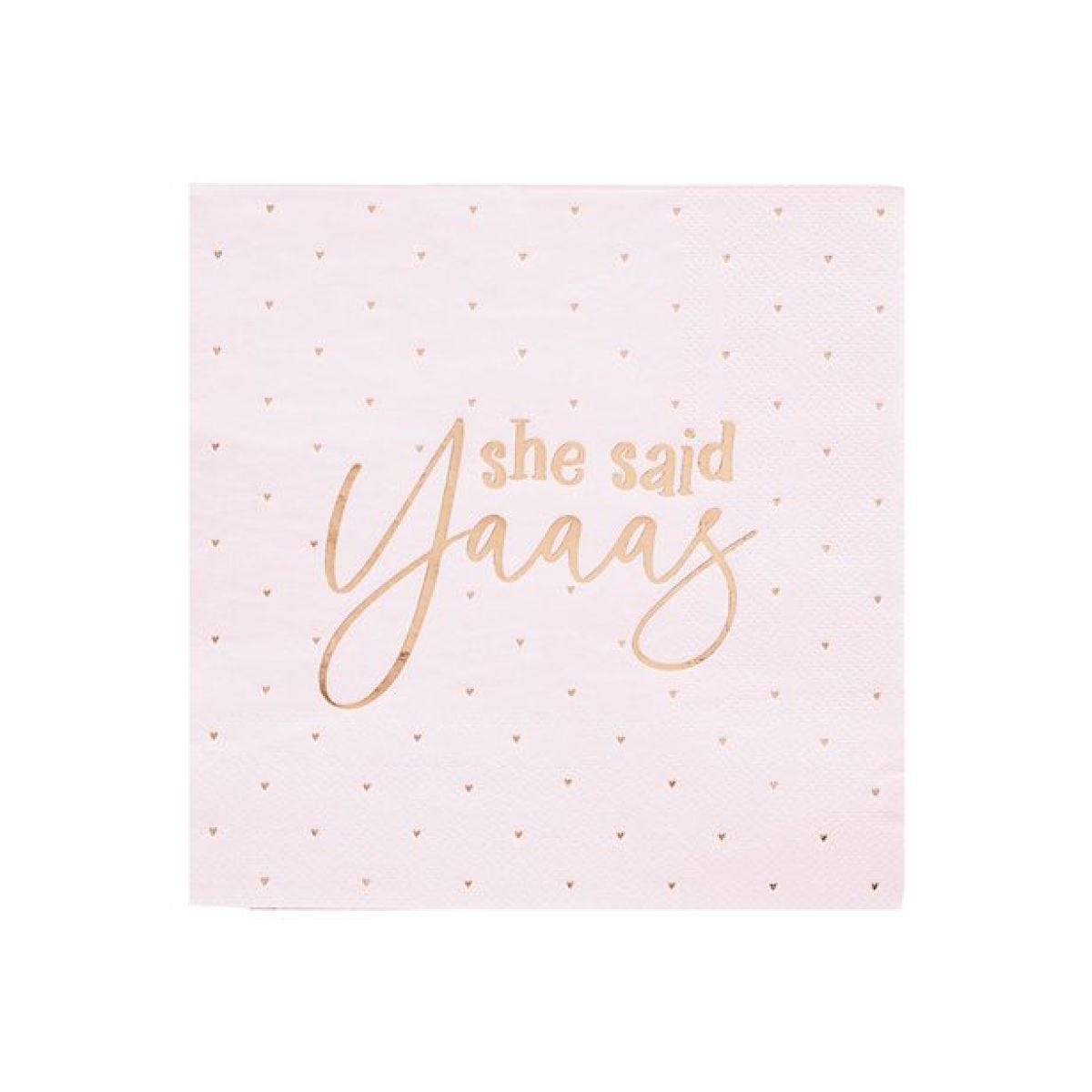 She Said Yaaas Paper Napkins - 33cm (10pk)