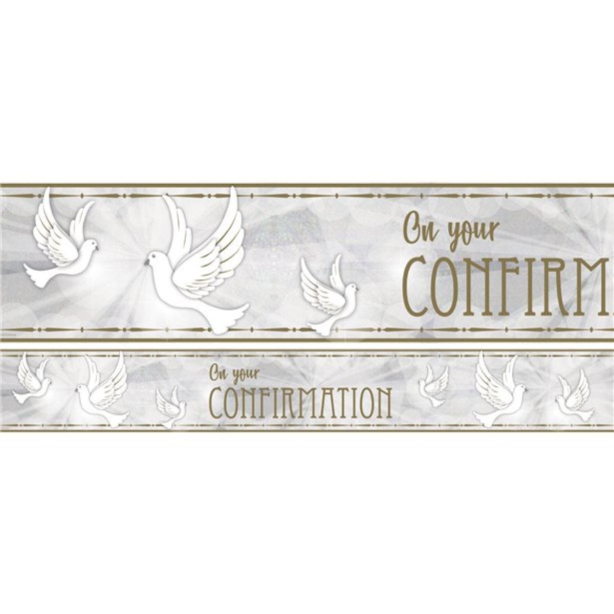 Confirmation Dove Paper Banners - 1m (3pk)