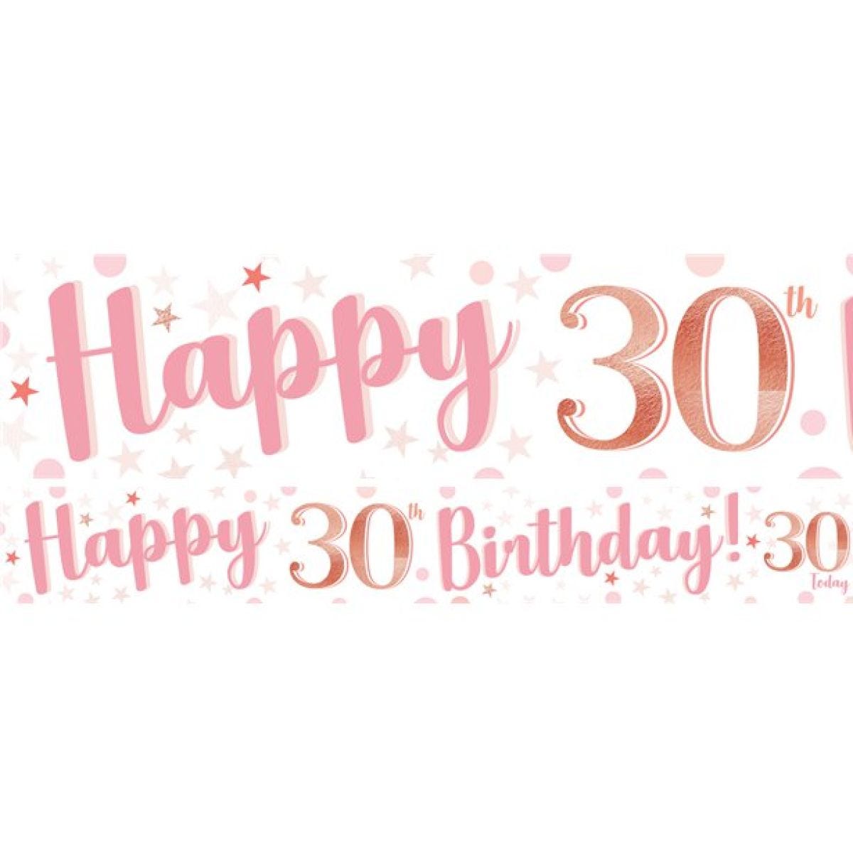 30th Birthday Glitz & Glamour Paper Banners