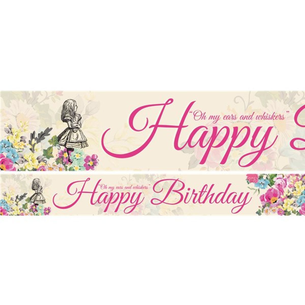 Truly Alice Paper Banners - 1m (3pk)