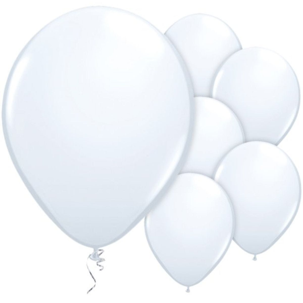 White Balloons - 11&apos;&apos; Latex (25pk)