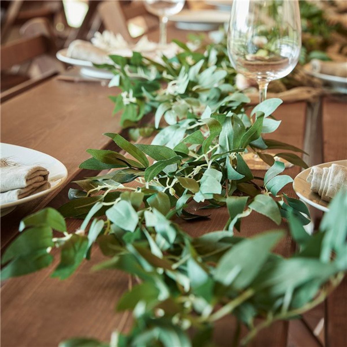 Green Ruscus Foliage Artificial Garland - 1.8m