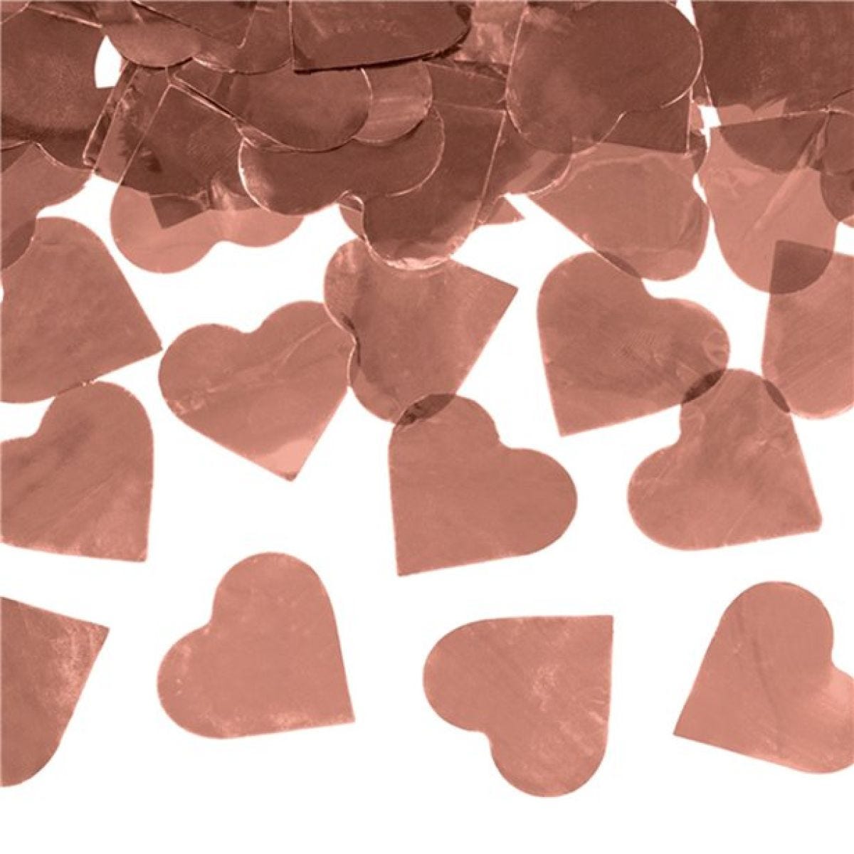 Rose Gold Hearts Confetti Cannon - 60cm