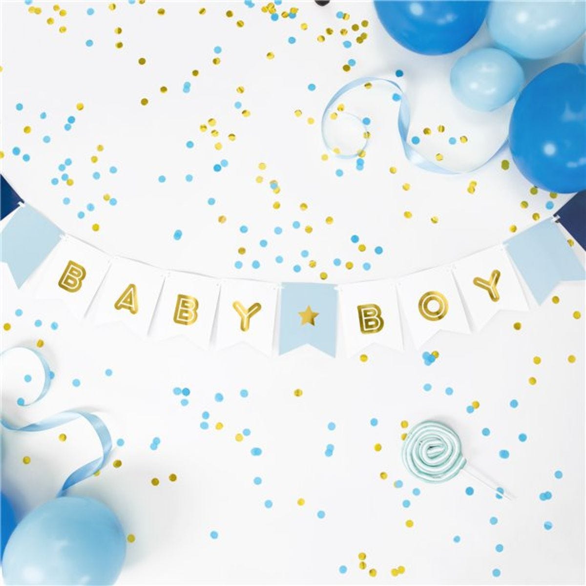 Blue Baby Boy Banner - 1.6m