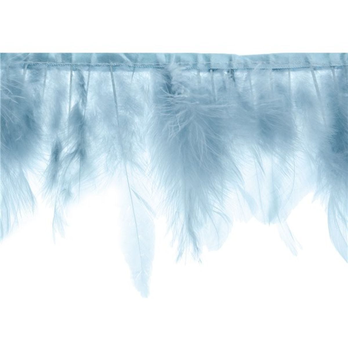 Misty Blue Feather Garland - 1m