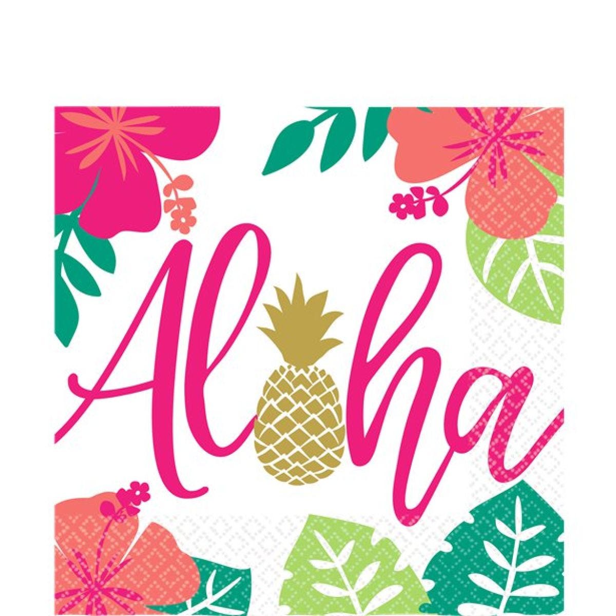 Aloha Summer Paper Napkins - 33cm