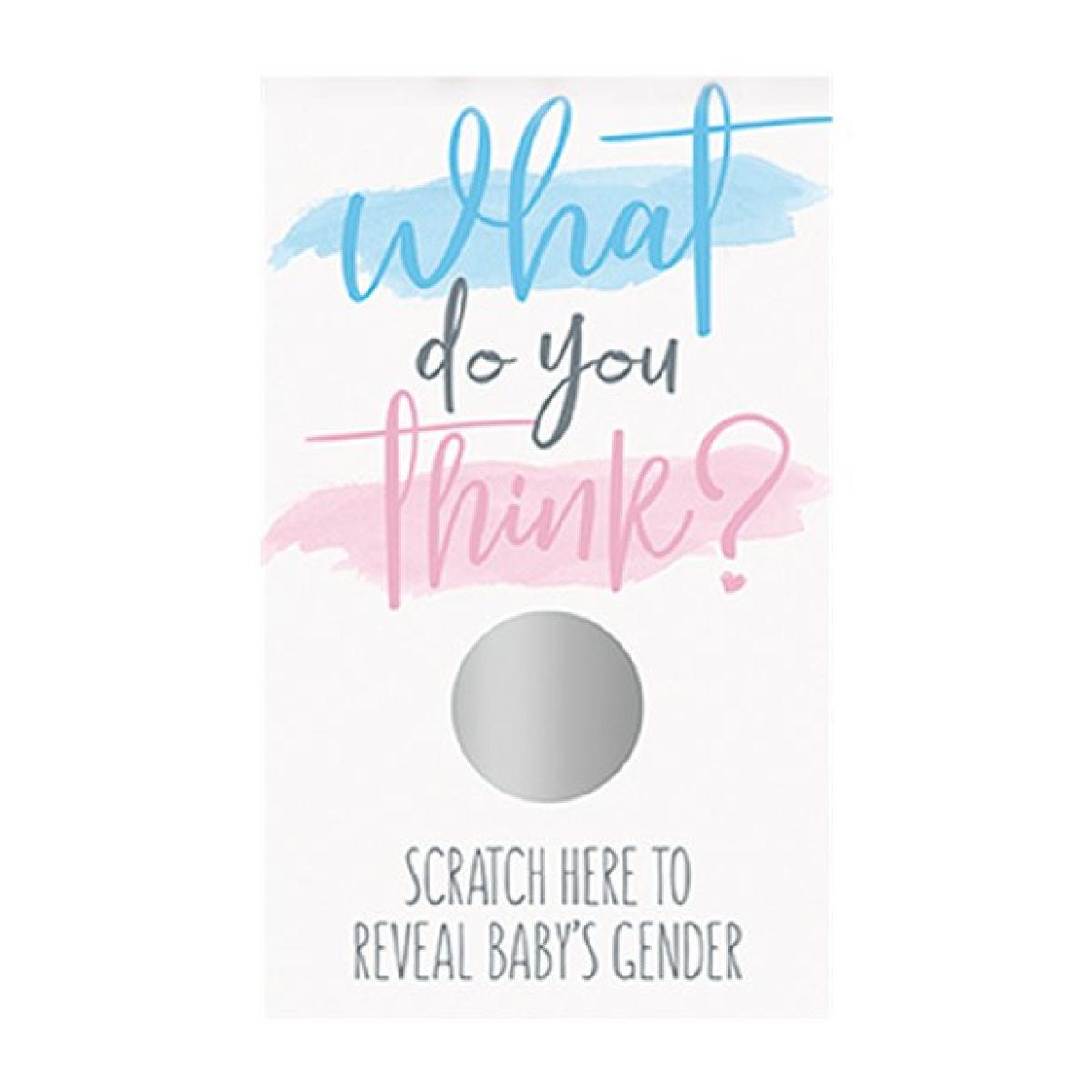 What Do You Think Gender Reveal Scratch Card - Boy (10pk)