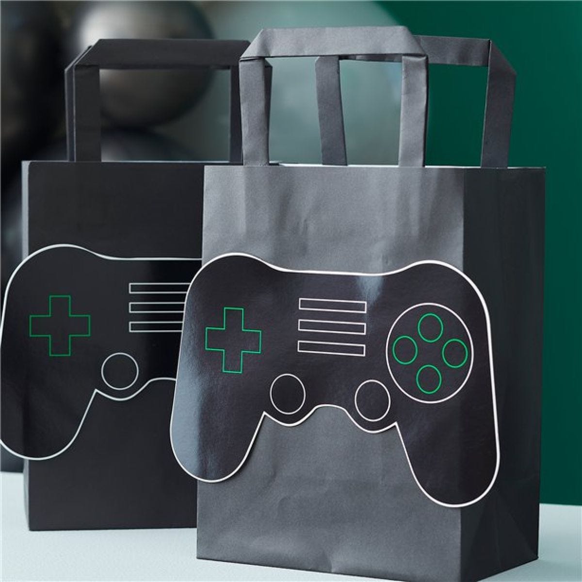 Gamer 3D Controller Eco Party Bags (5pk)