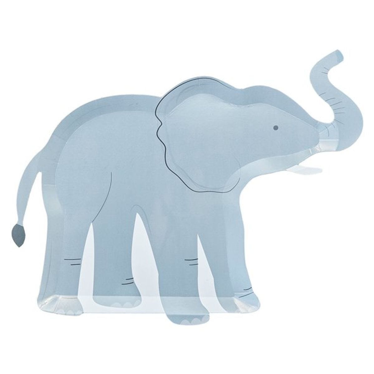 Let&apos;s Go Wild Elephant Paper Plate - 30cm (8pk)