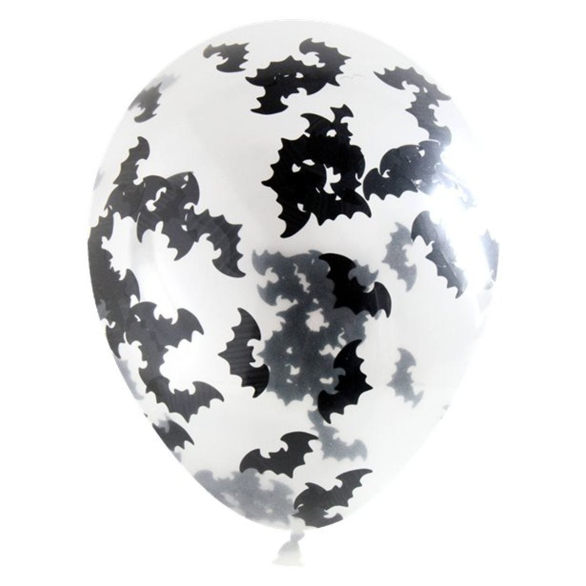 Bat Confetti Balloons - 12" Latex (4pk)