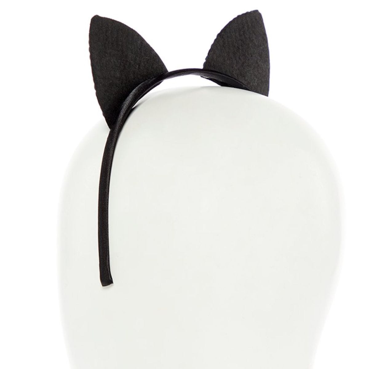 Black Sequin Cat Ears Headband