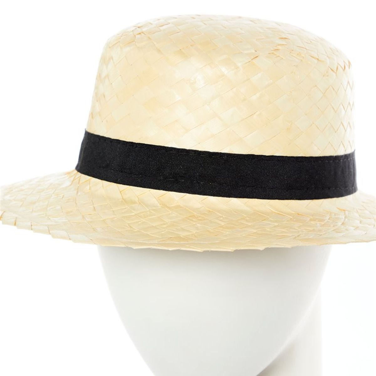 Natural  Straw Boater Hat