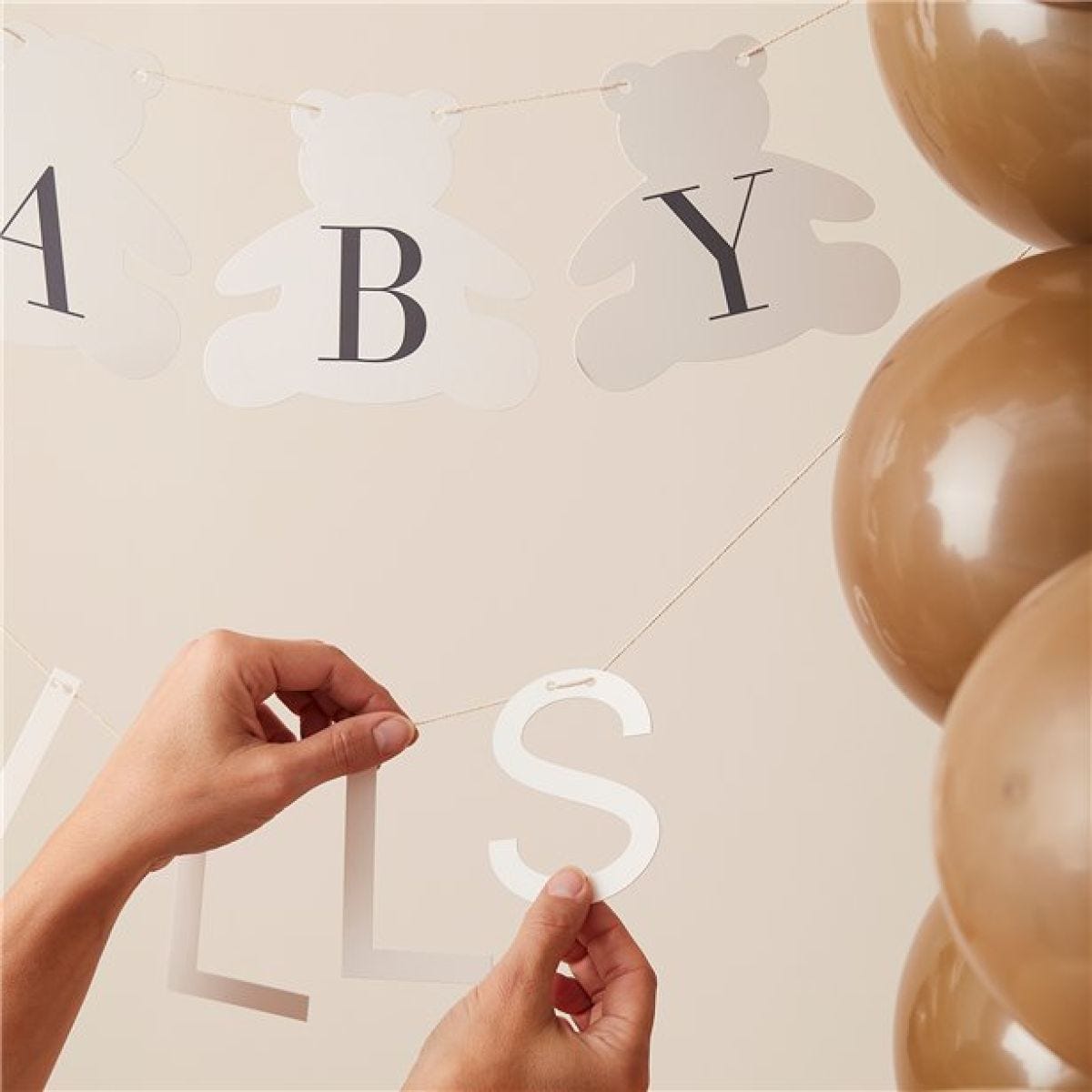 Hello Baby Bear Customisable Bunting