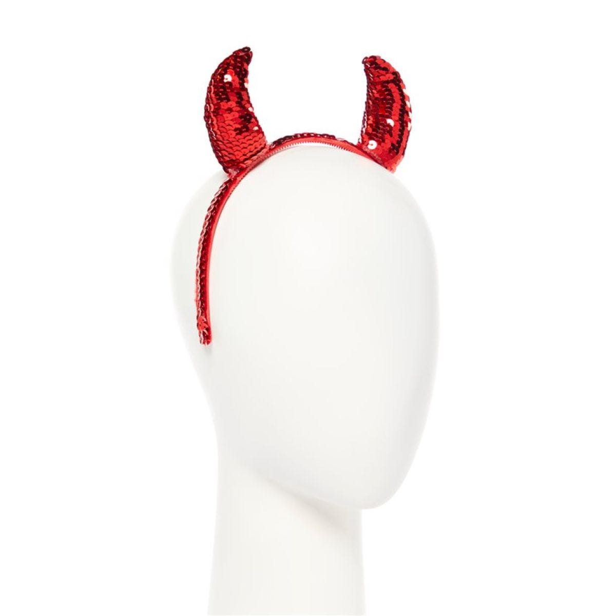 Sequinned Devil Horns Headband