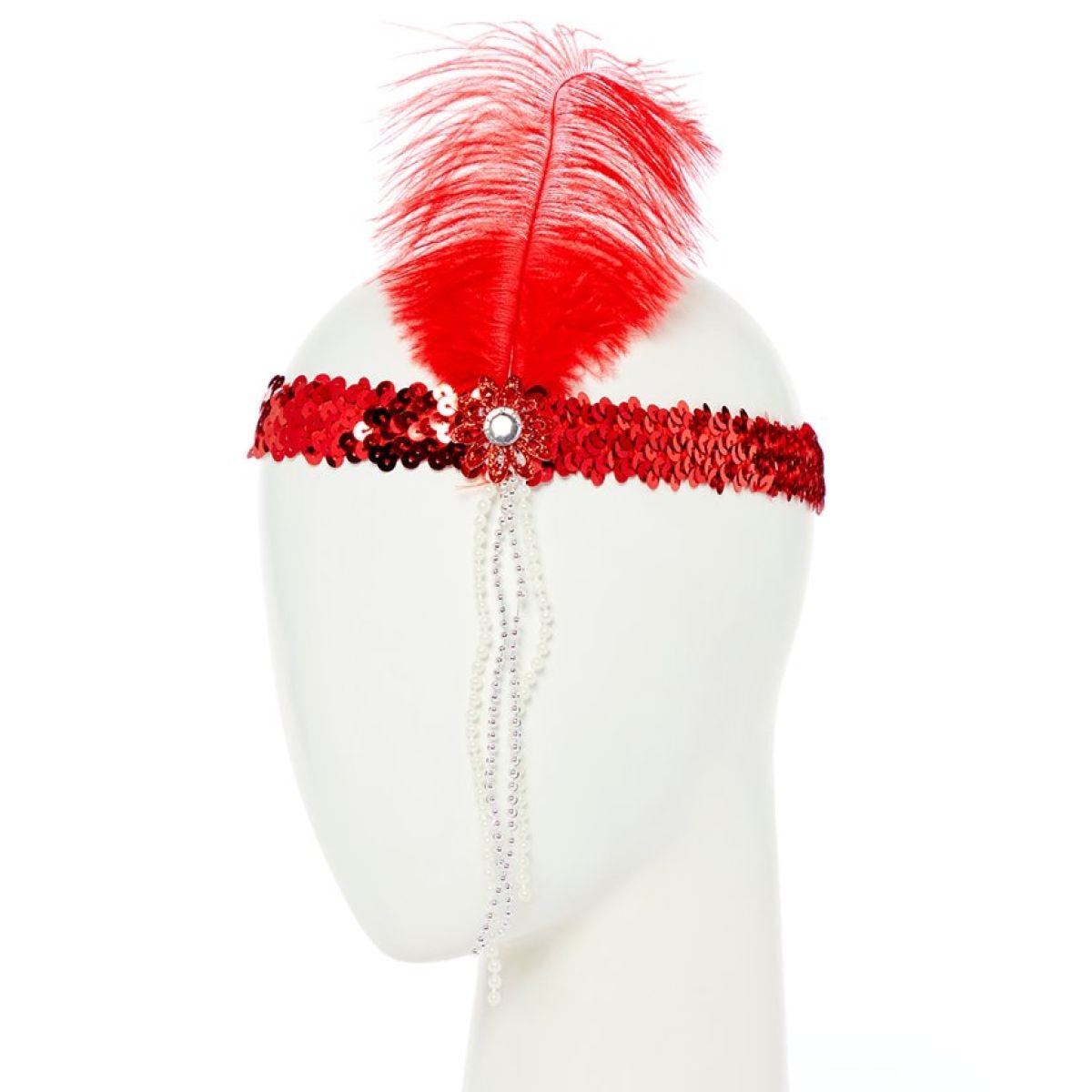 Red Flapper Headband