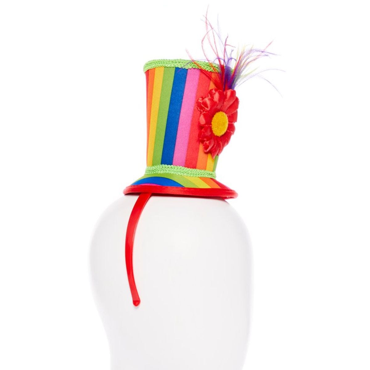 Mini Rainbow Top Hat Headband