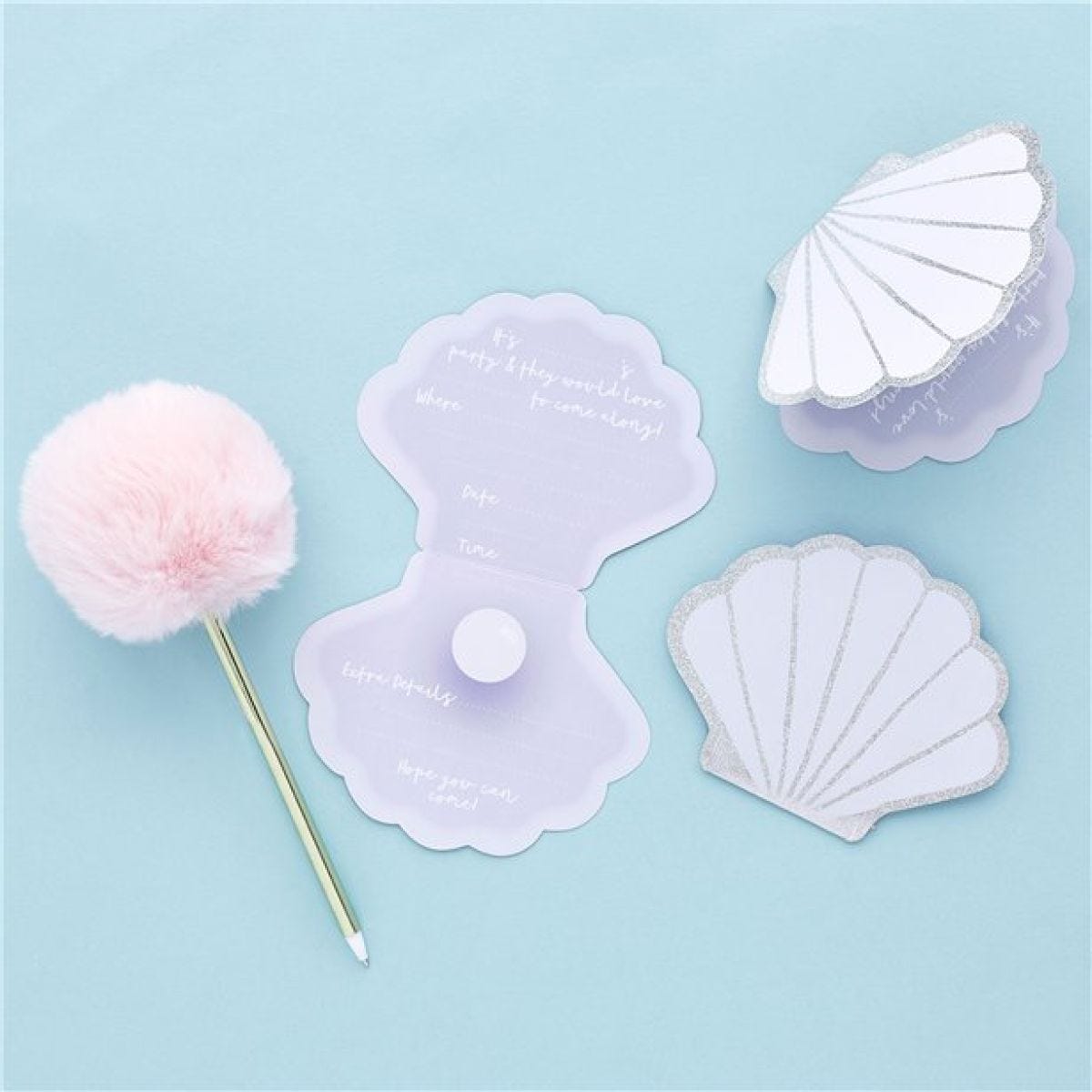 Shell Party Invitation Cards (10pk)