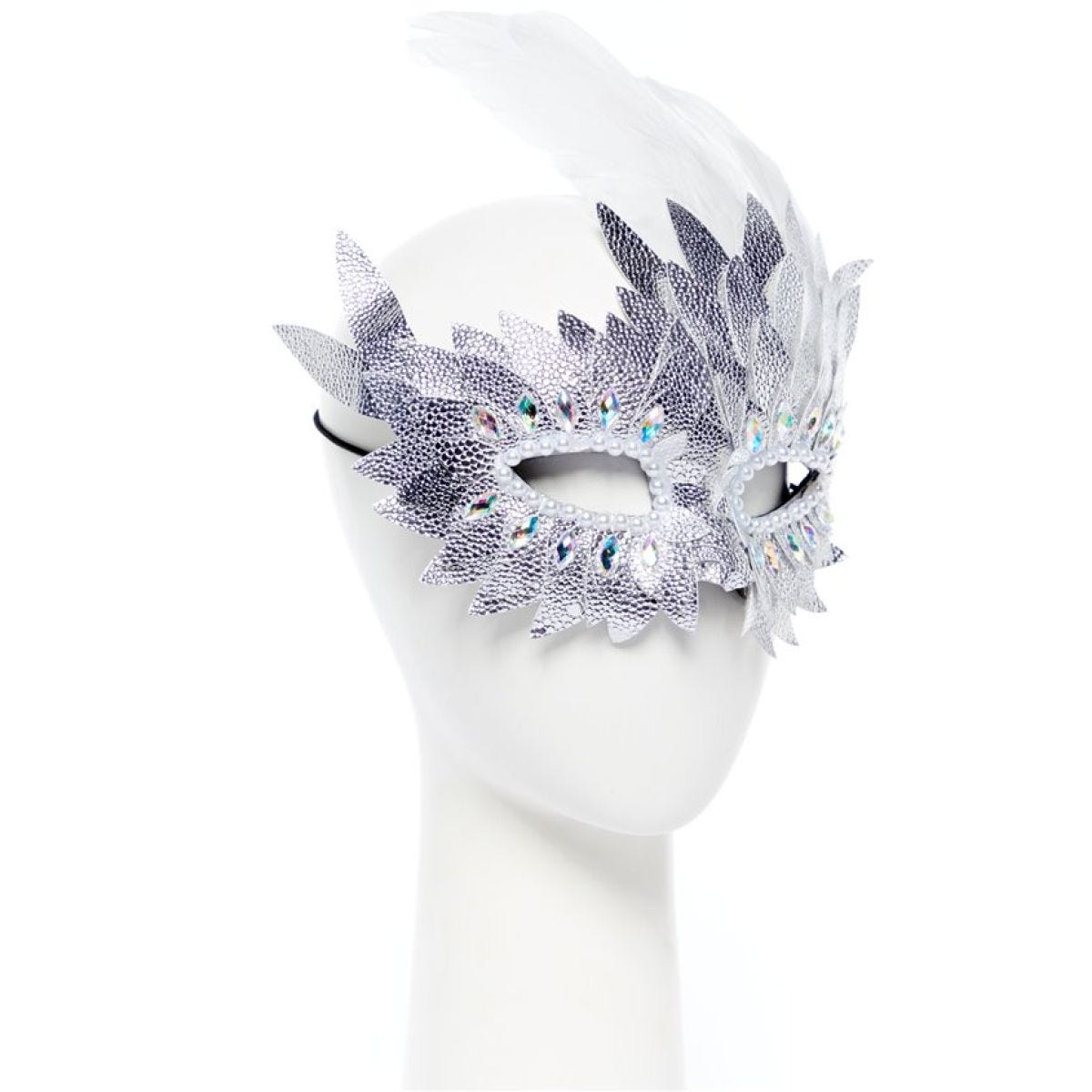 Silver Layered Masquerade Mask