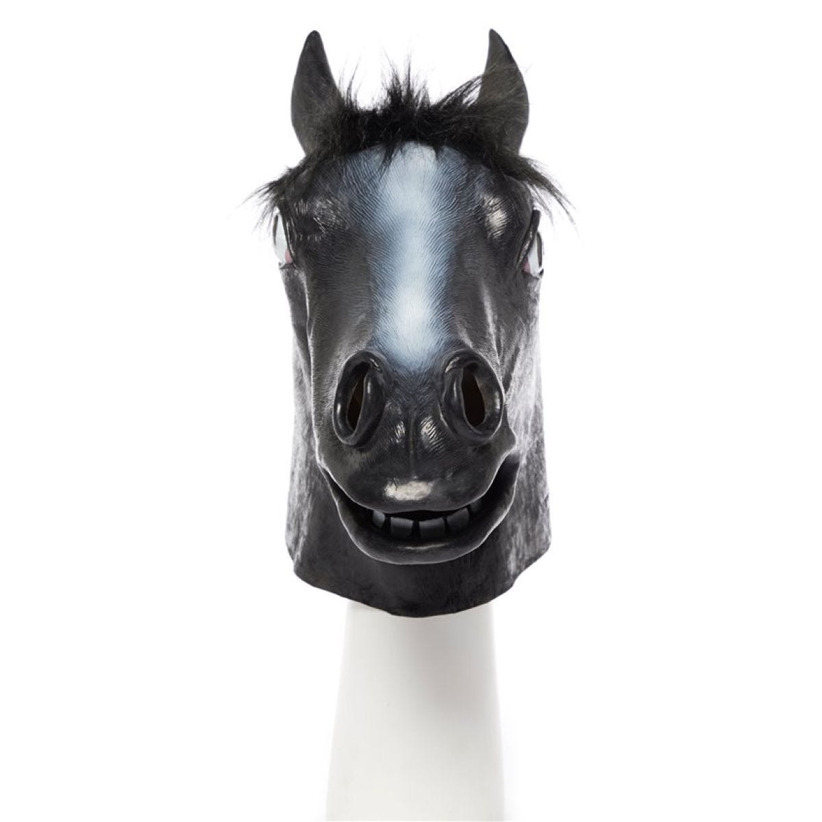 Black Beauty Horse Rubber Mask