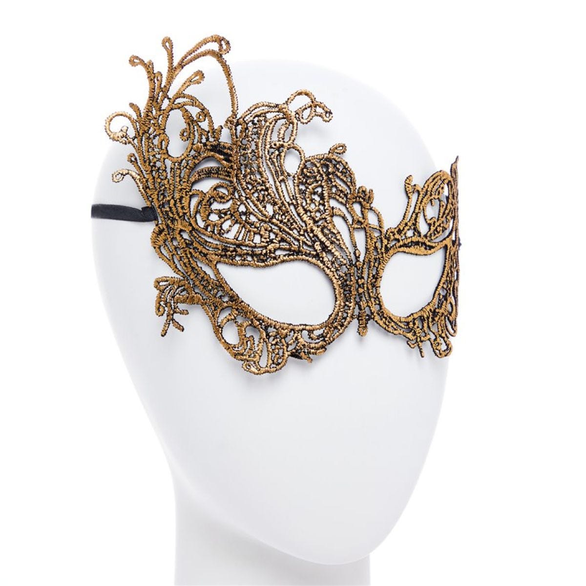 Gold Lace Masquerade Mask