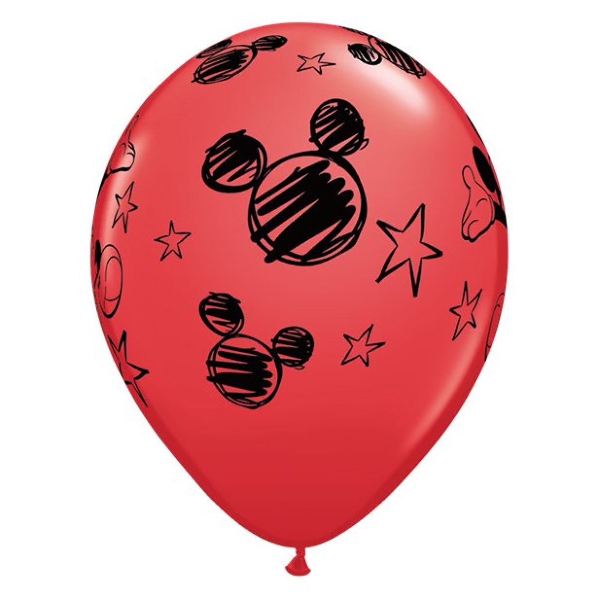 Mickey Mouse Red Latex Balloons - 11" (6pk)