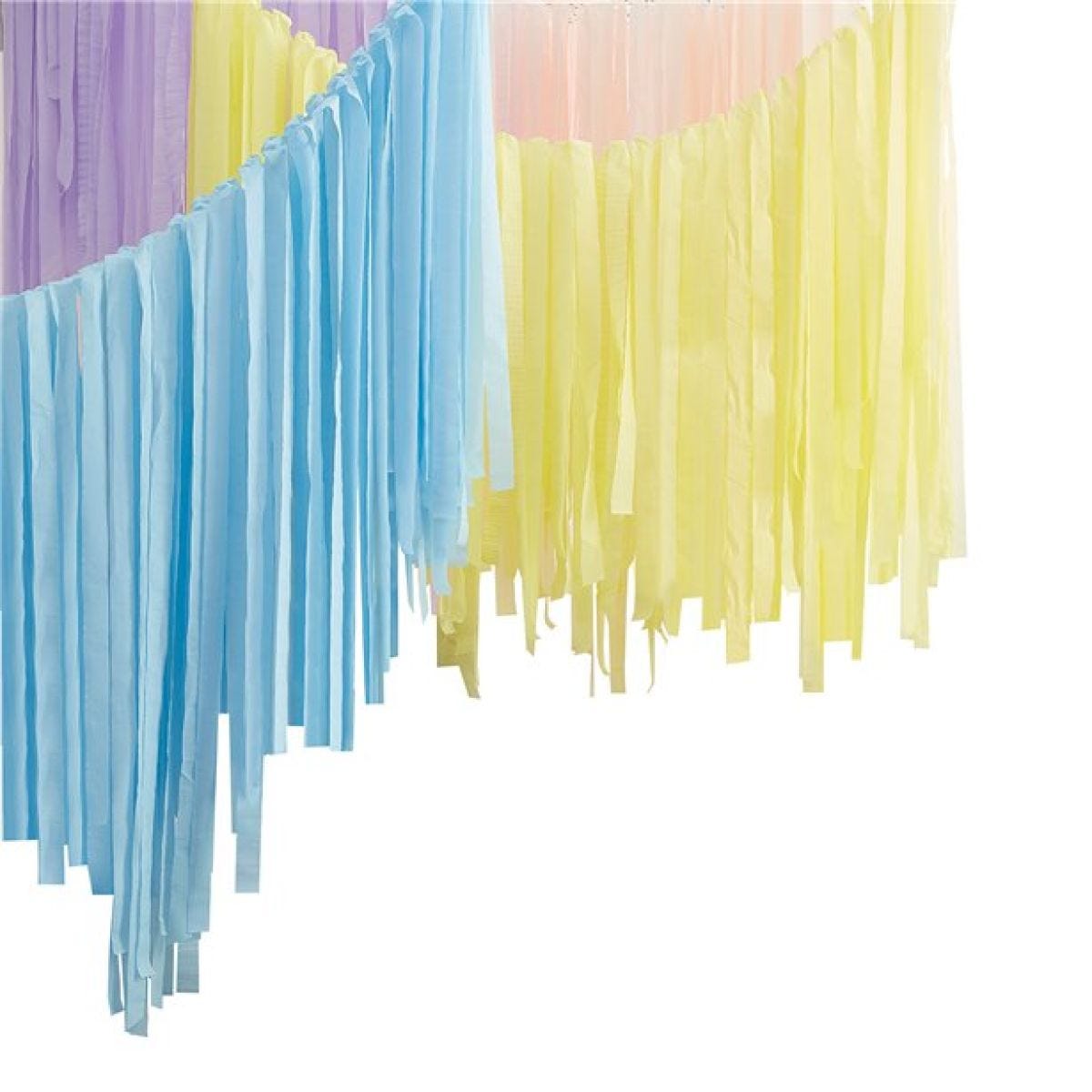 Mix It Up Pastel Streamer Ceiling Decoration