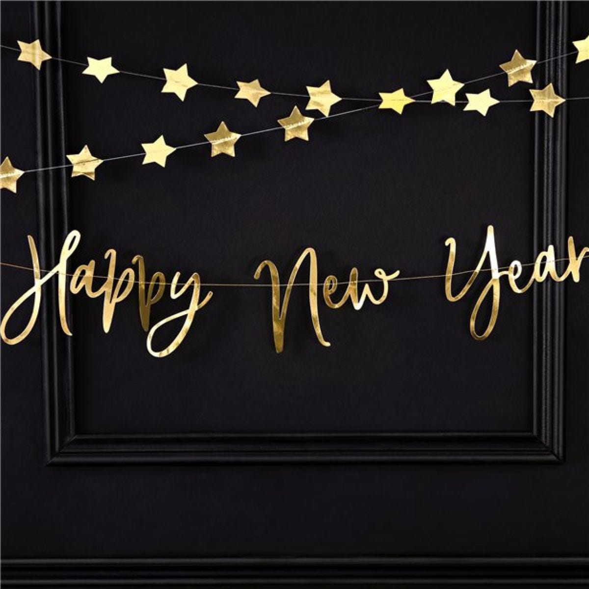 Gold &apos;Happy New Year&apos; Foil Paper Letter Banner - 66cm