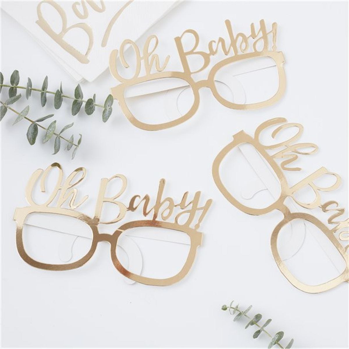 Oh Baby!&apos; Fun Paper Glasses (8pk)