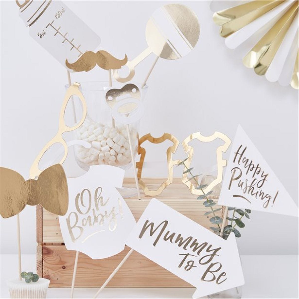 Oh Baby Photo Booth Props (10pk)