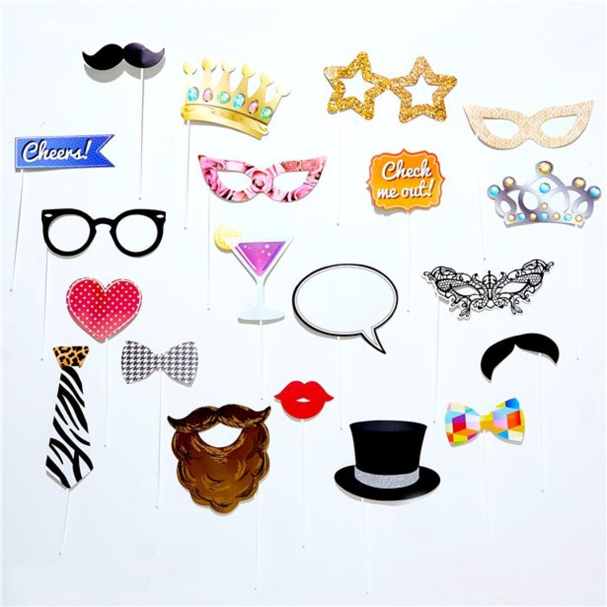 Party Photo Prop Kit (20pk)