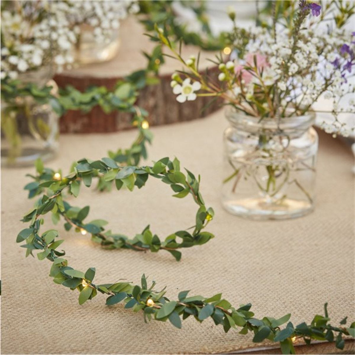 Rustic Country Foliage String Lights - 2m