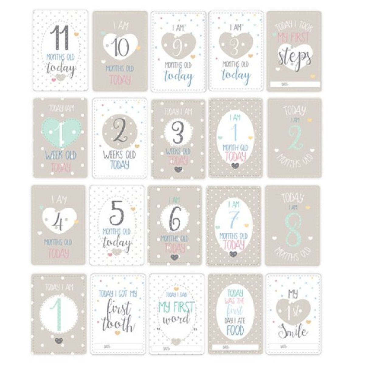 Baby Wishes Milestone Cards (20pk)