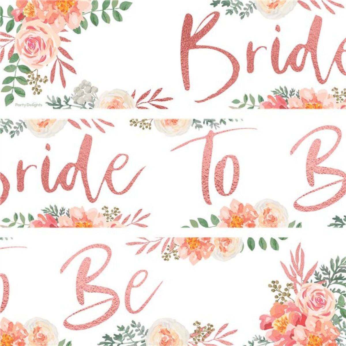 Floral Hen Party &apos;Bride To Be&apos; Paper Banners - 1m (3pk)