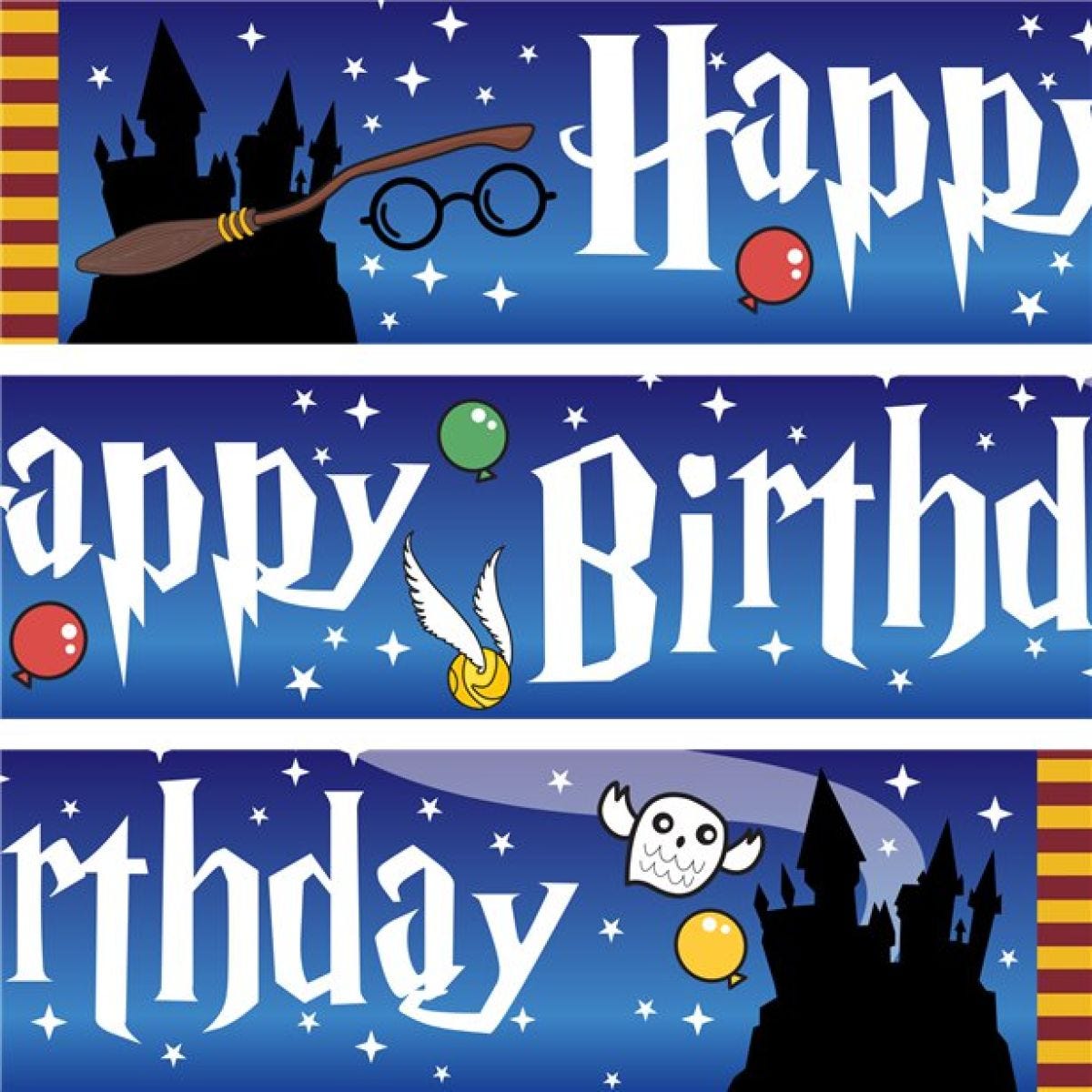 Harry Potter Style Paper Banners - 1m (3pk)