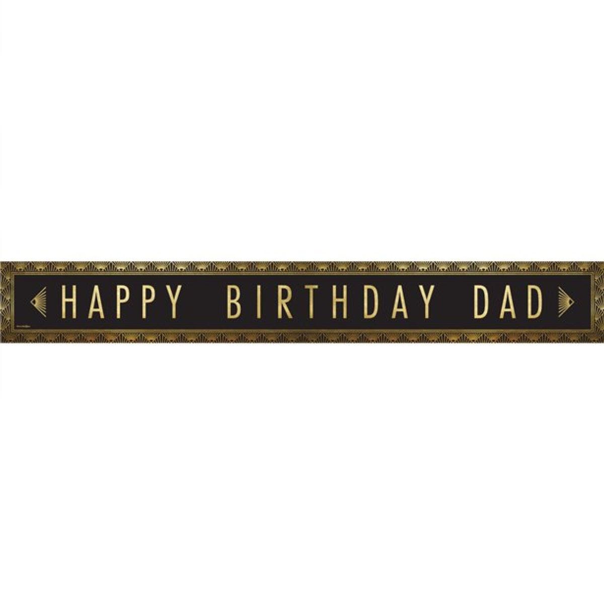 Happy Birthday Dad Paper Banners - 1m