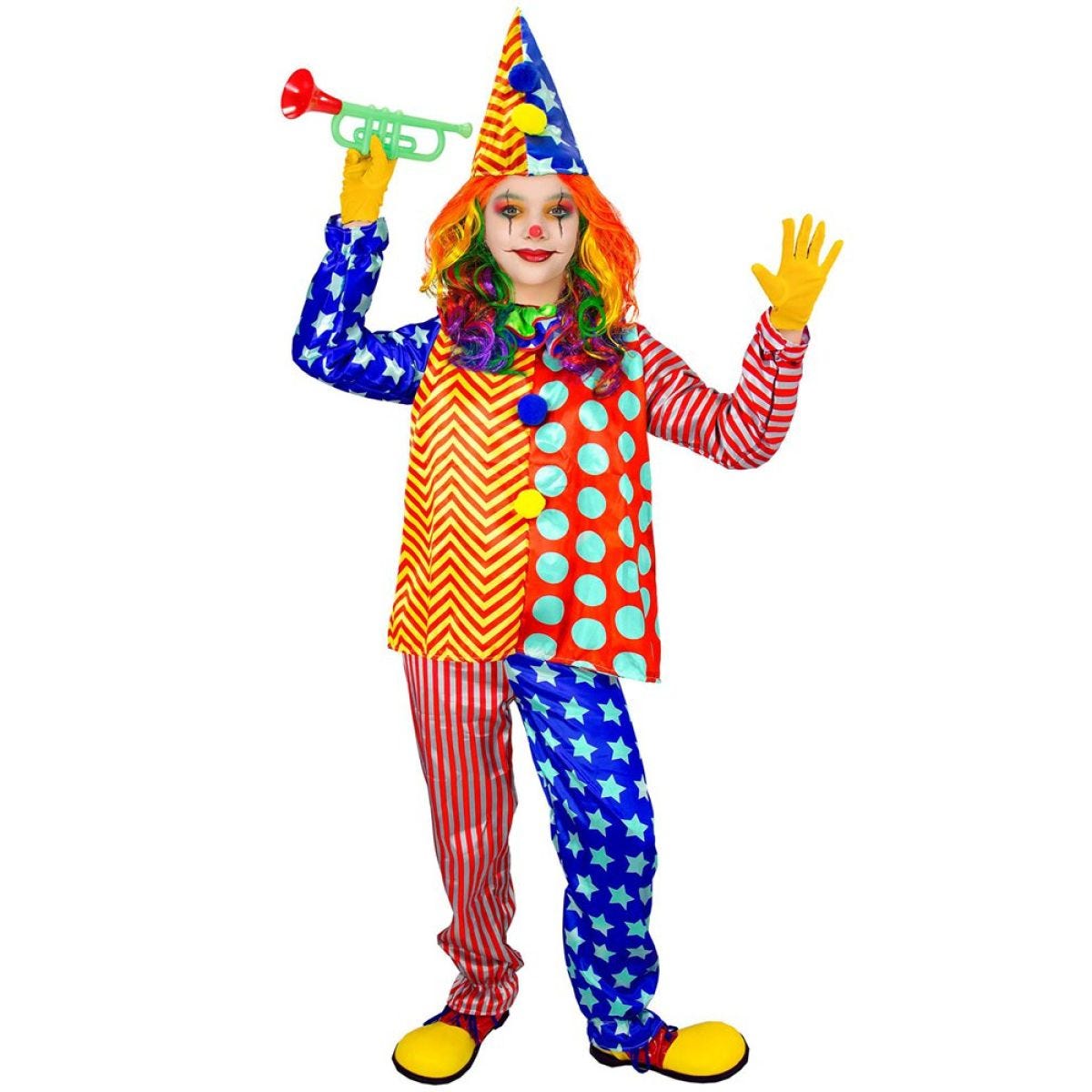 Colourful Clown - Child and Teen Costume