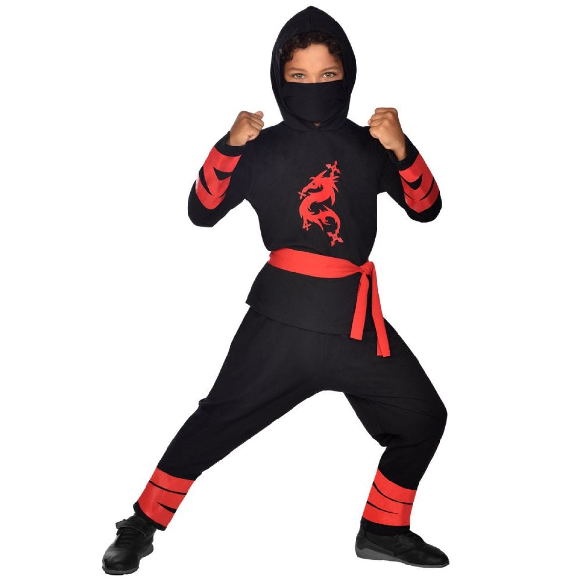 Black Ninja Warrior - Child and Teen Costume