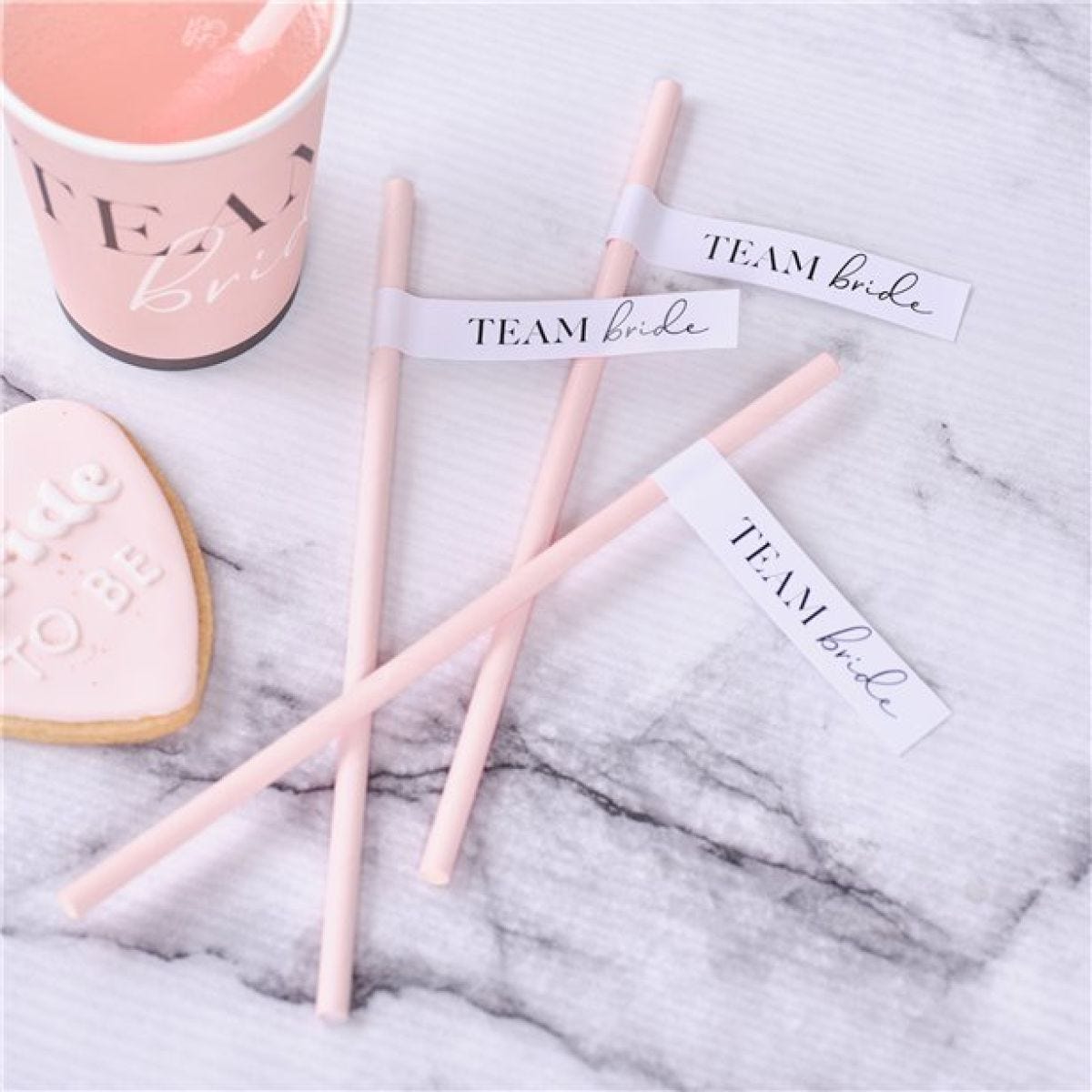 Future Mrs Team Bride Paper Straws