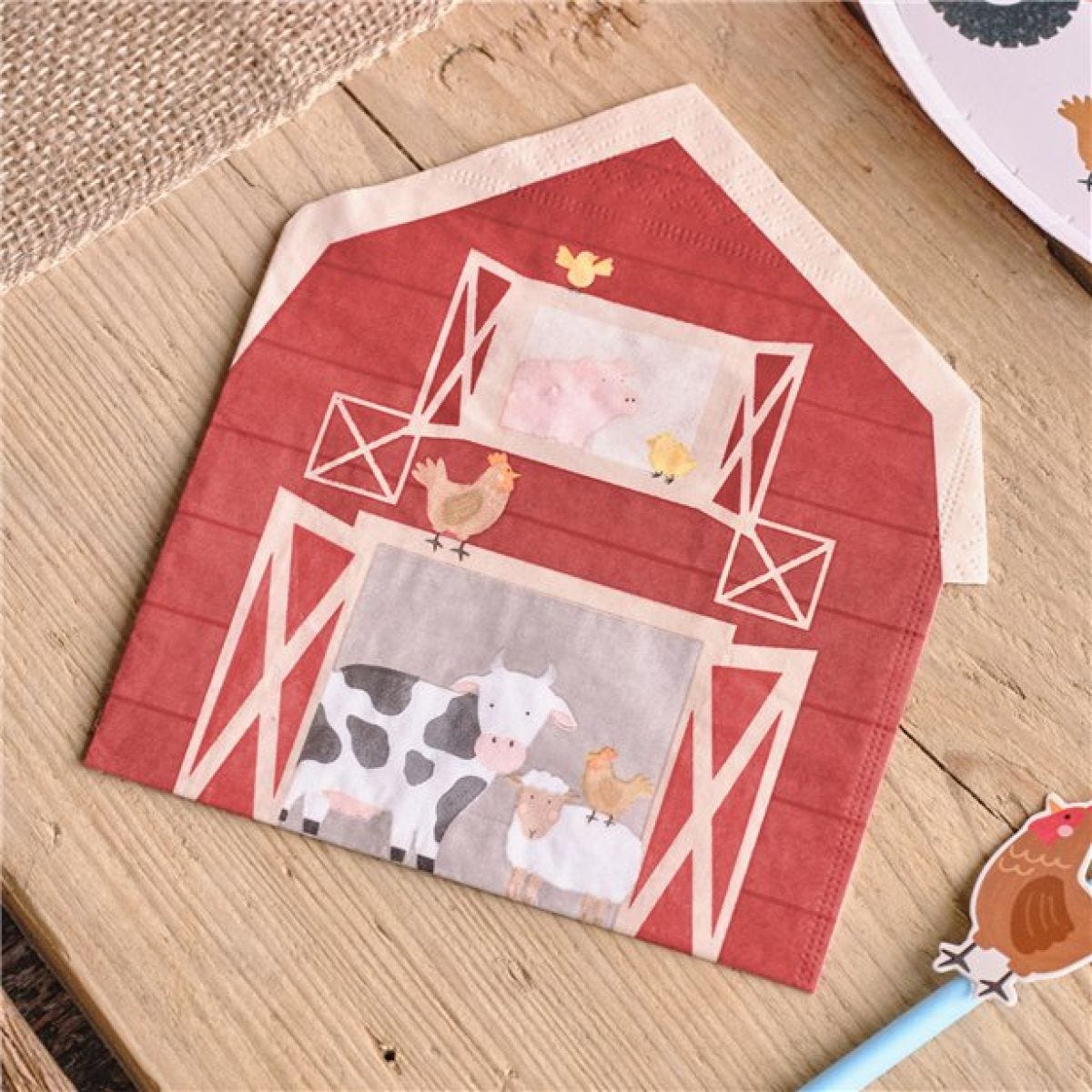 Farm Friends Paper Napkins - 33cm