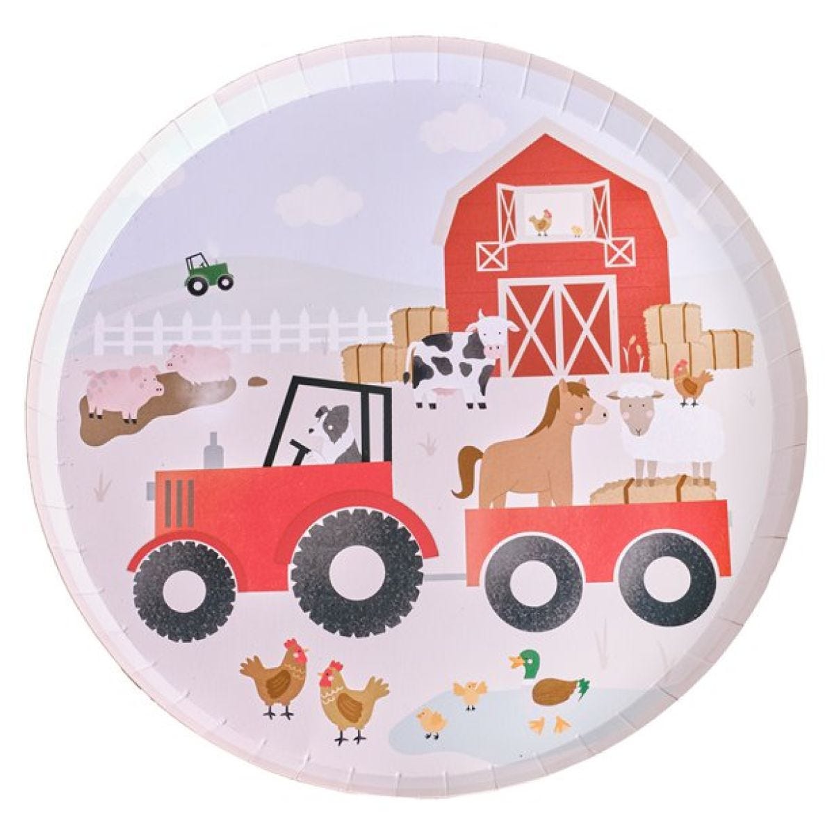 Farm Friends Paper Plates - 25cm