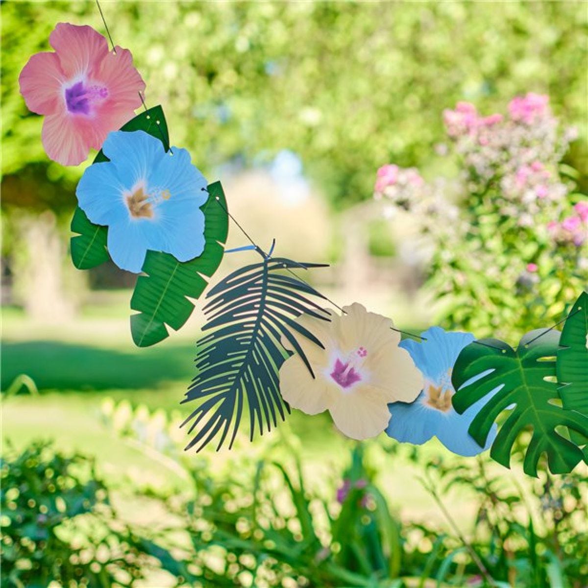Tiki Tropics Paper Palms Garland