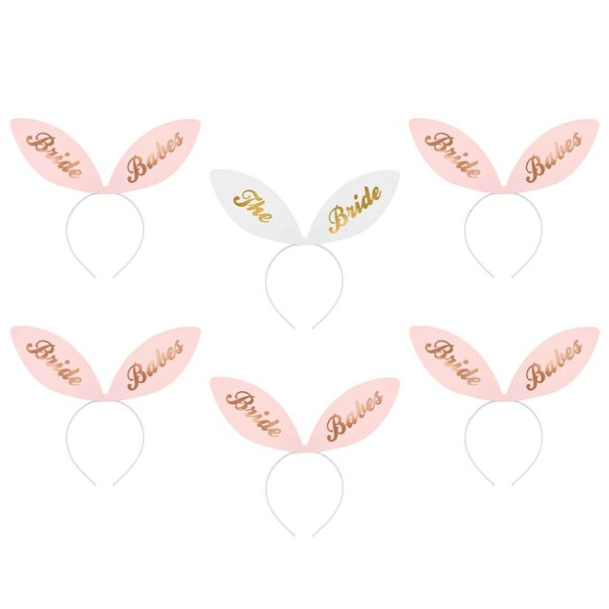 Bride Squad Bunny Ears Card Headbands
