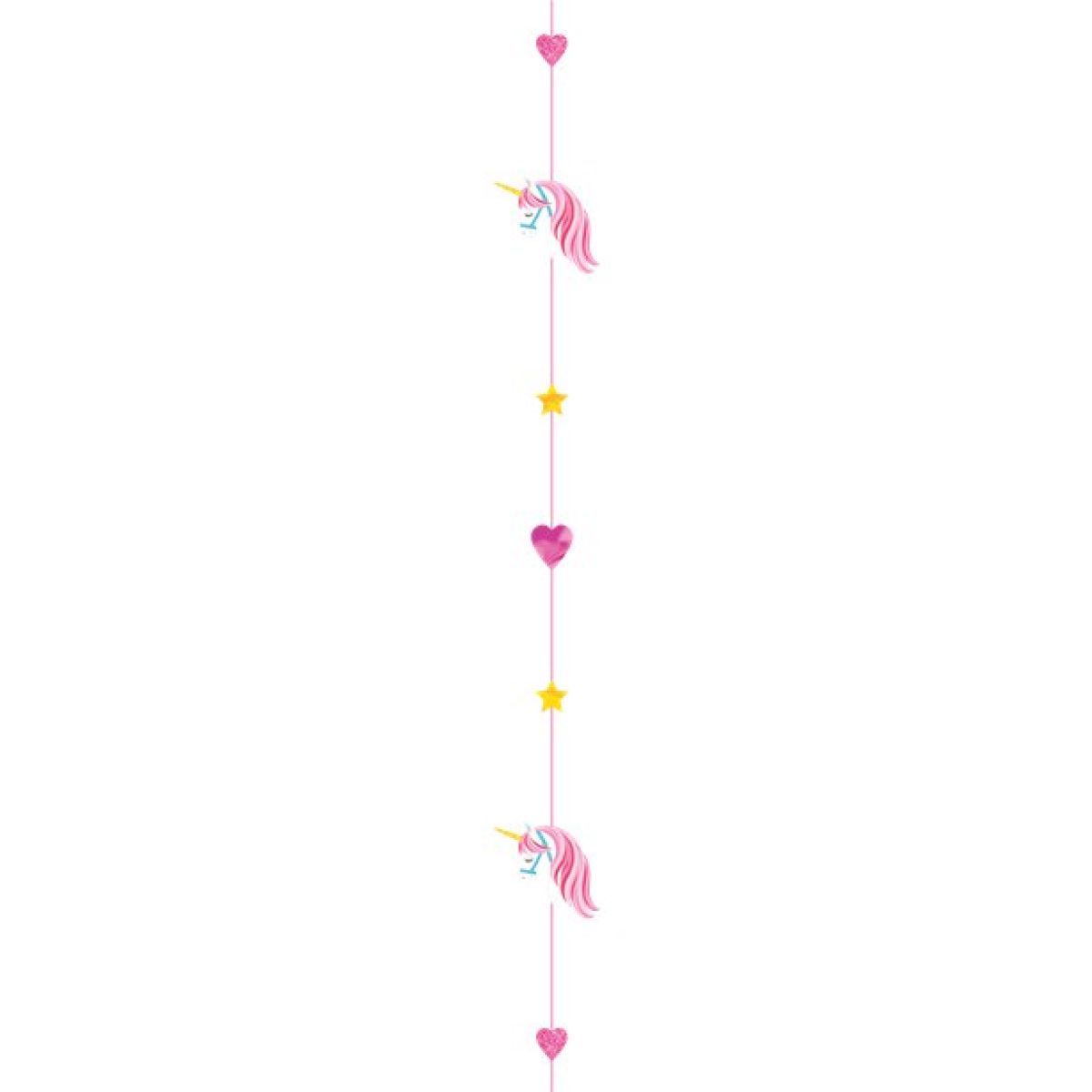 Unicorn Glitter Paper Balloon Tail - 1.8m