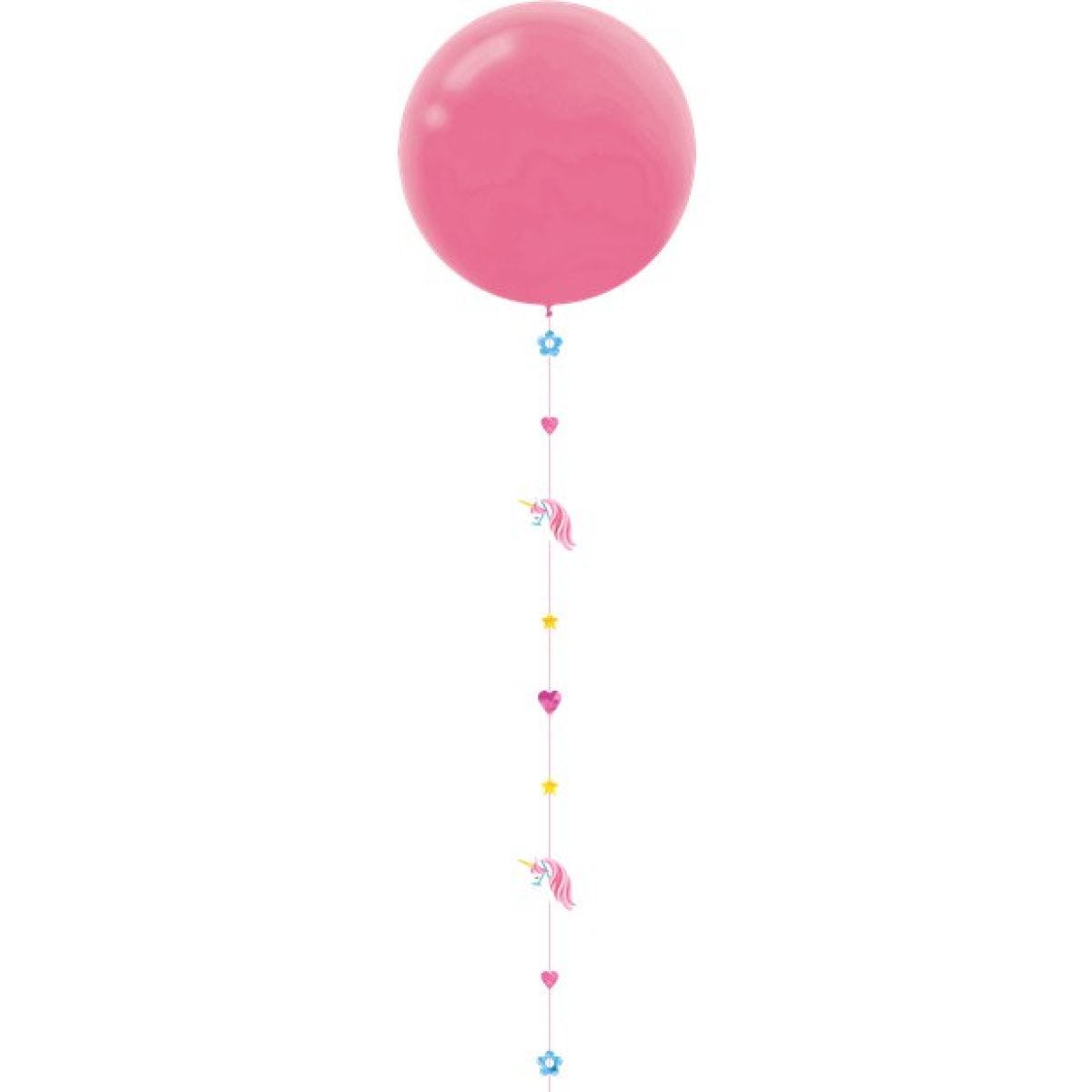 Unicorn Glitter Paper Balloon Tail - 1.8m