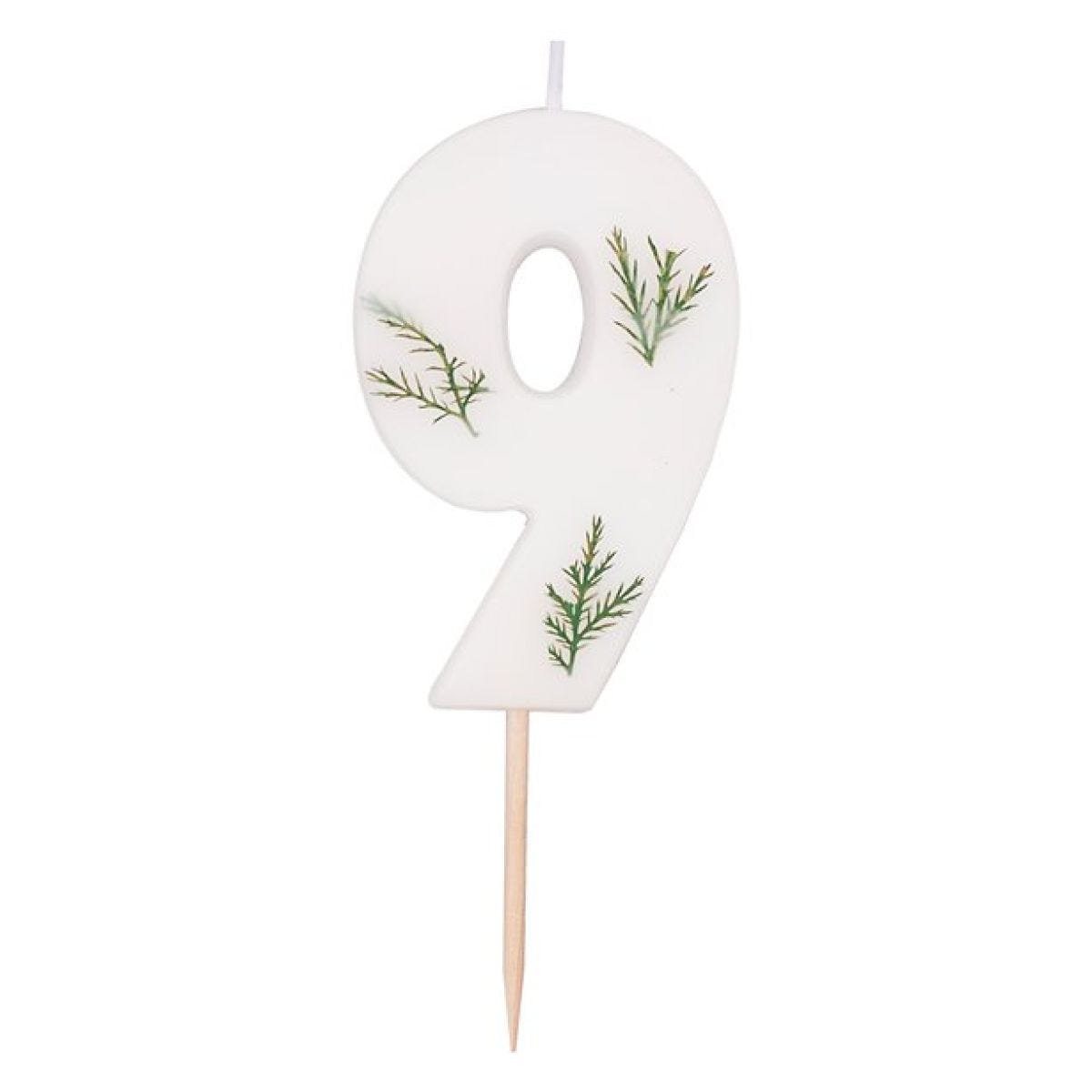 Number 9 Leaf Foliage Candle