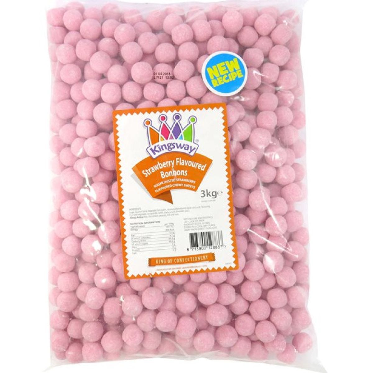 Strawberry Flavour Bonbons - 3kg